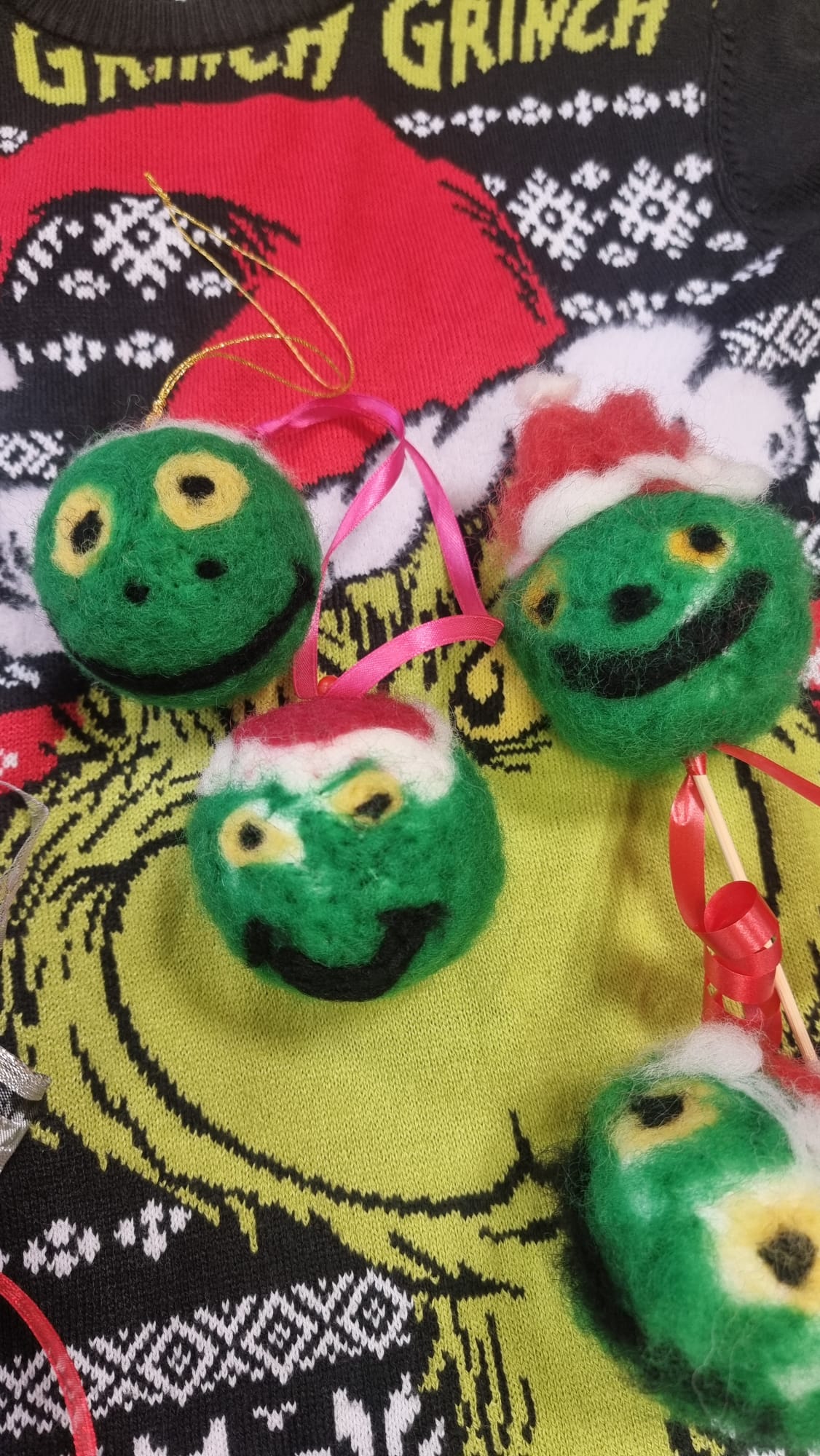 Grinch aus Filzwolle