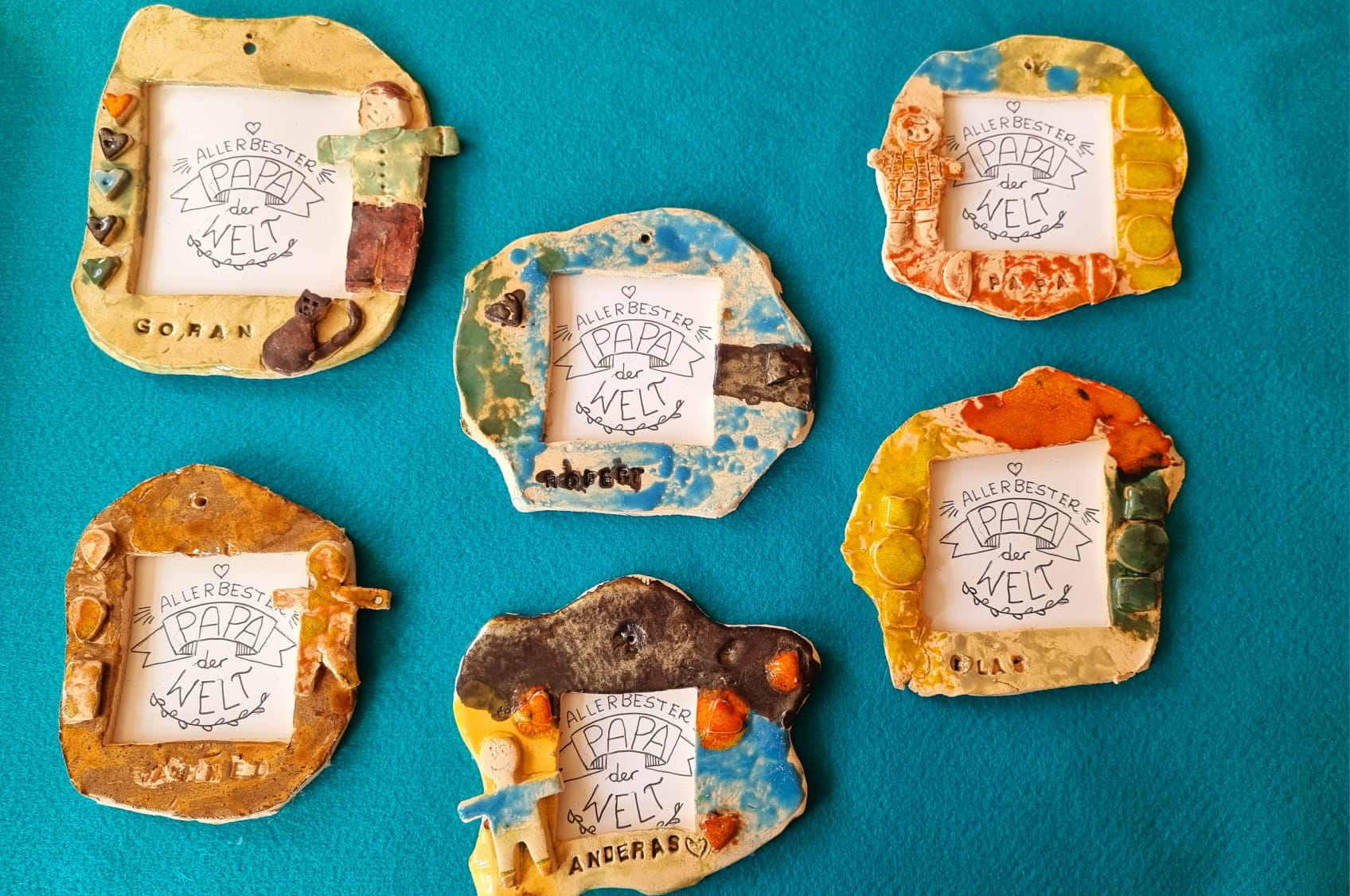 Vatertagsgeschenke aus Ton