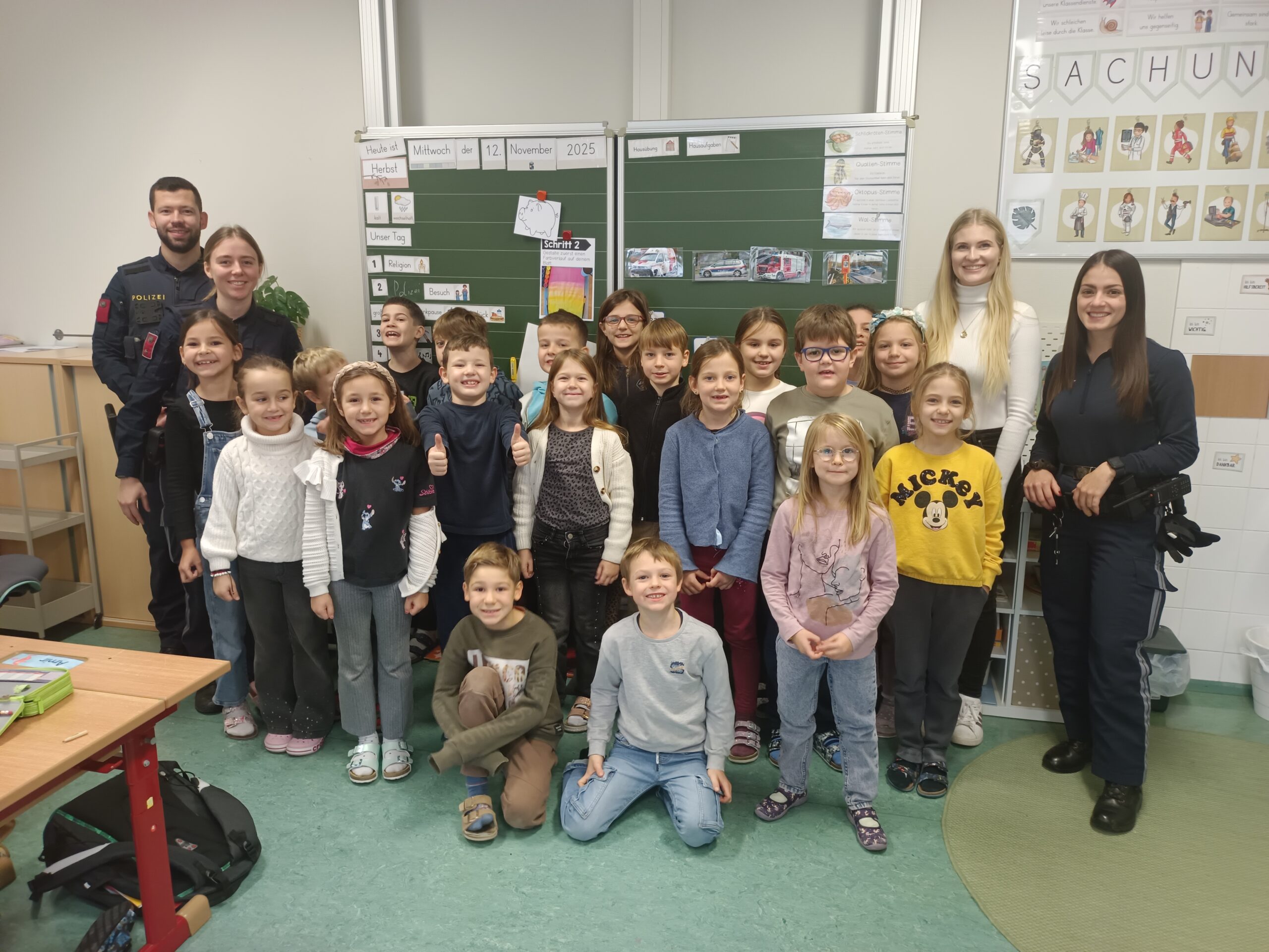 Ein spannender Tag mit der Polizei