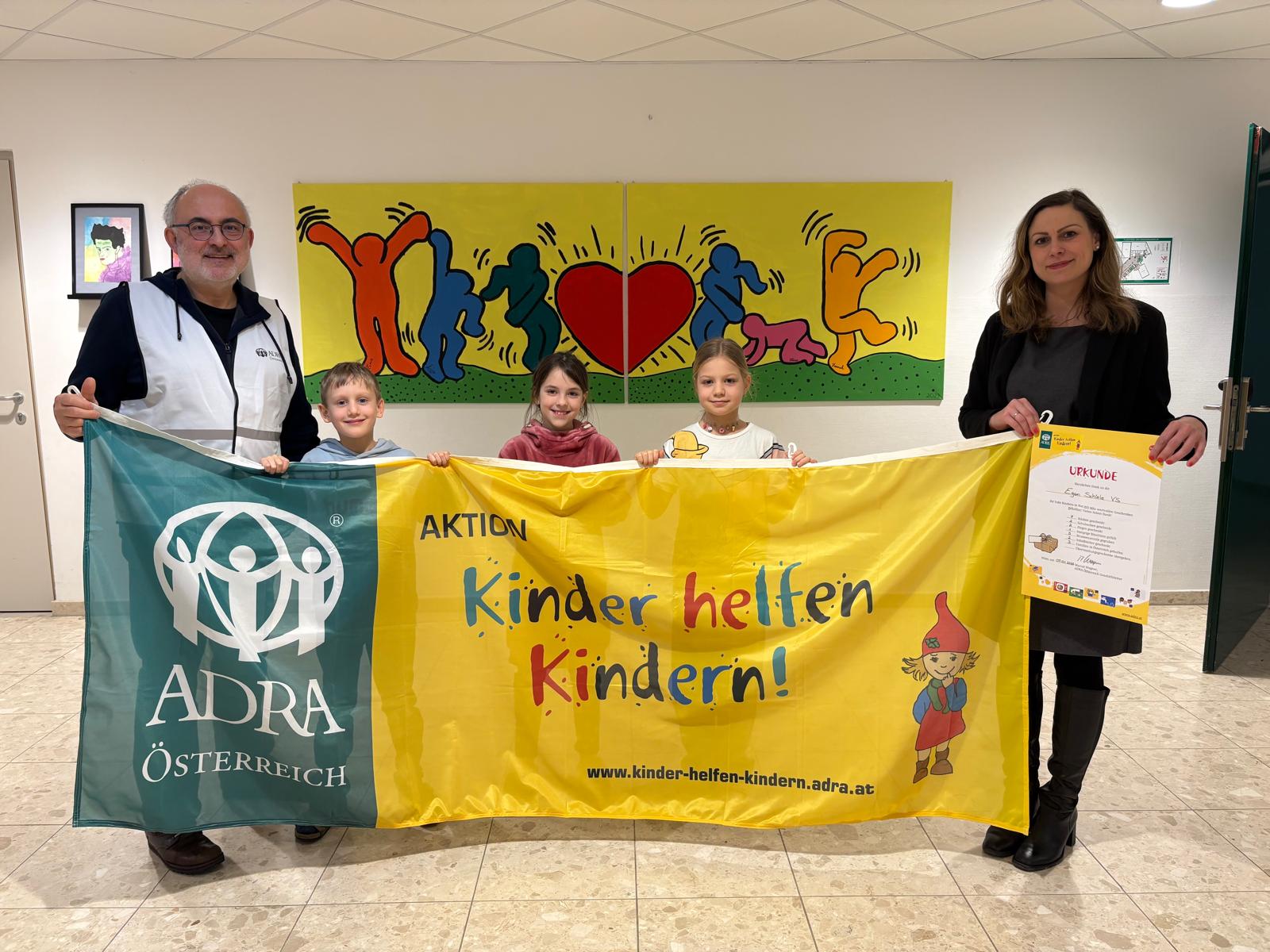 Spenden für die Hilfsorganisation "Adra"